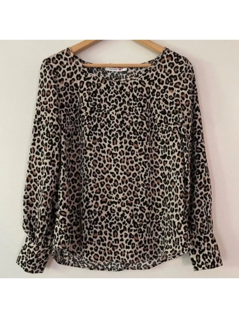 Ricki's Leopard Print Blouse Size Small - Picture 2 of 6